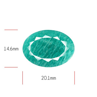 Peruvian Amazonite Faceted Fine Gemstone
