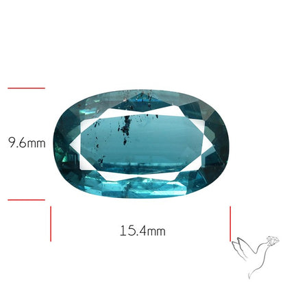 Faceted Teal Ocean Kyanite Fine Kyanite Gemstone