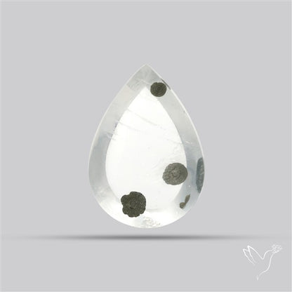 Rare Pyrite Included Quartz Cabochon