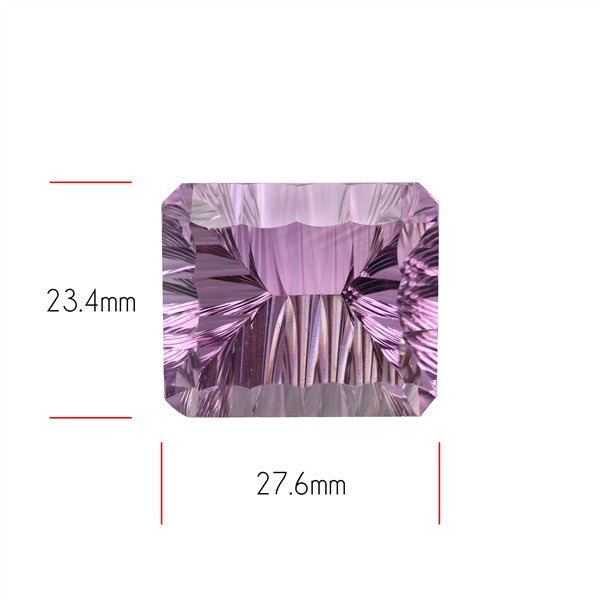 Amethyst Millennium Cut Faceted Fine Gemstone Concave Cut Amethyst
