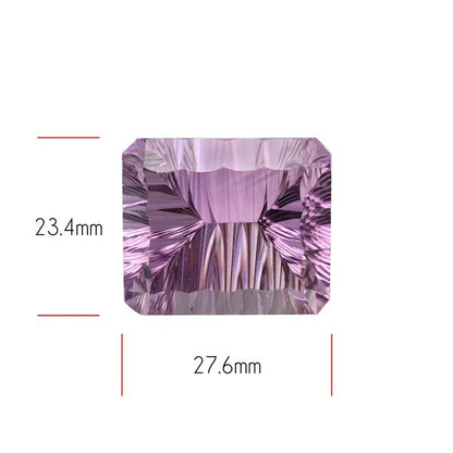 Amethyst Millennium Cut Faceted Fine Gemstone Concave Cut Amethyst
