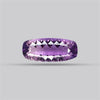 Amethyst Millennium Cut Faceted Fine Gemstone Concave Cut Amethyst