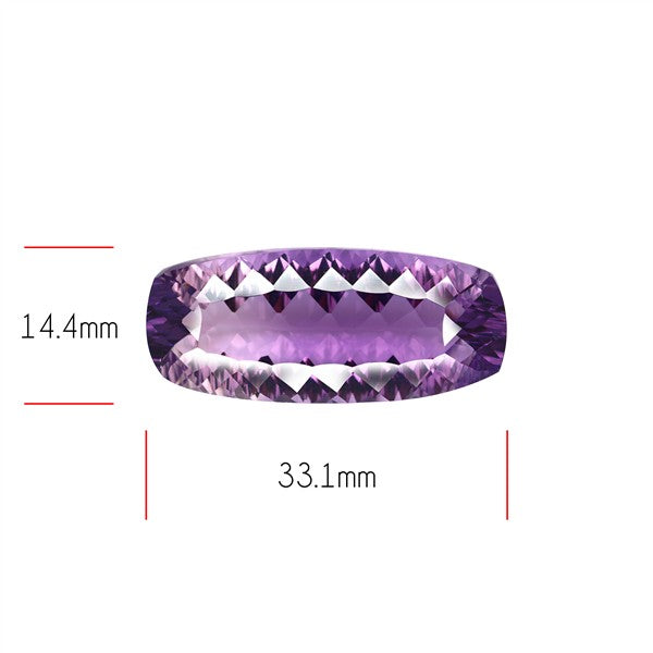 Amethyst Millennium Cut Faceted Fine Gemstone Concave Cut Amethyst