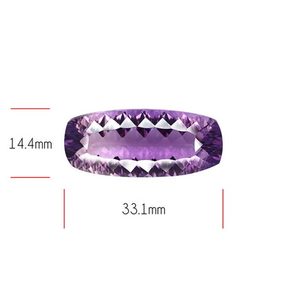 Amethyst Millennium Cut Faceted Fine Gemstone Concave Cut Amethyst