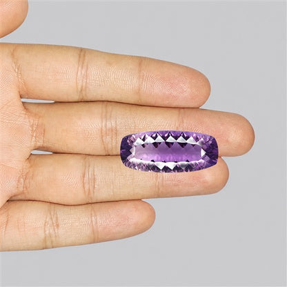 Amethyst Millennium Cut Faceted Fine Gemstone Concave Cut Amethyst
