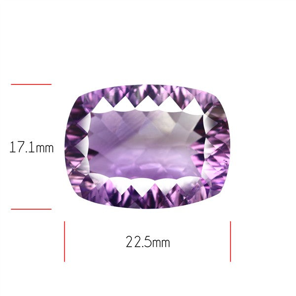 Amethyst Millennium Cut Faceted Fine Gemstone Concave Cut Amethyst