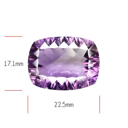 Amethyst Millennium Cut Faceted Fine Gemstone Concave Cut Amethyst