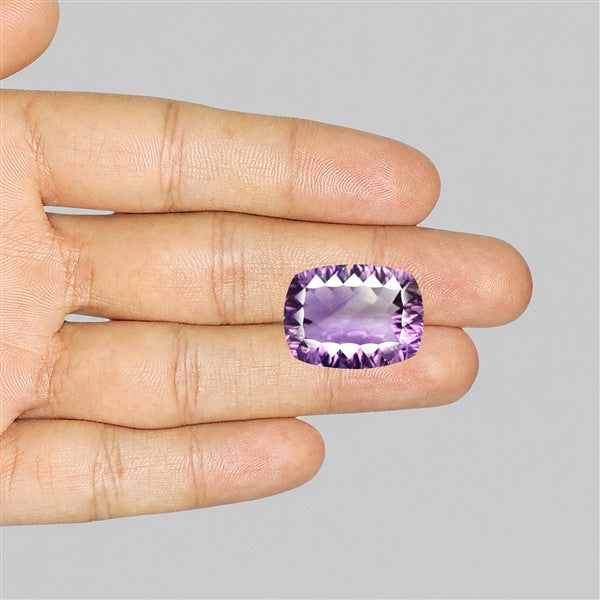 Amethyst Millennium Cut Faceted Fine Gemstone Concave Cut Amethyst