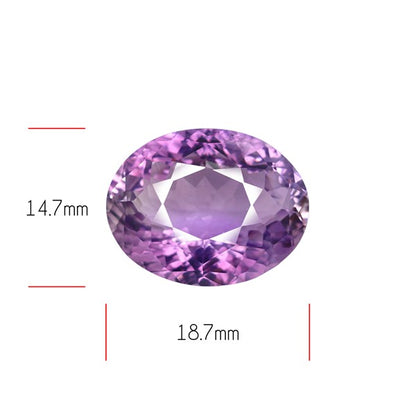 Amethyst Millennium Cut Faceted Fine Gemstone Concave Cut Amethyst