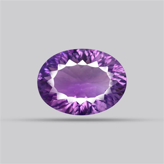 Amethyst Millennium Cut Faceted Fine Gemstone Concave Cut Amethyst