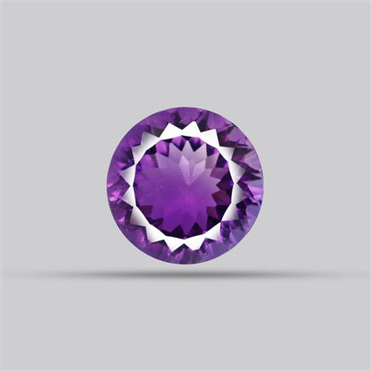 Amethyst Millennium Cut Faceted Fine Gemstone Concave Cut Amethyst