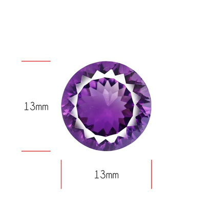 Amethyst Millennium Cut Faceted Fine Gemstone Concave Cut Amethyst