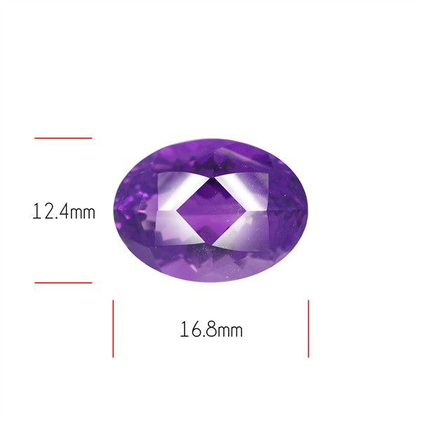 Amethyst Millennium Cut Faceted Fine Gemstone Concave Cut Amethyst