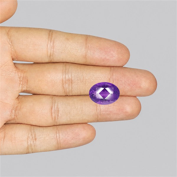 Amethyst Millennium Cut Faceted Fine Gemstone Concave Cut Amethyst