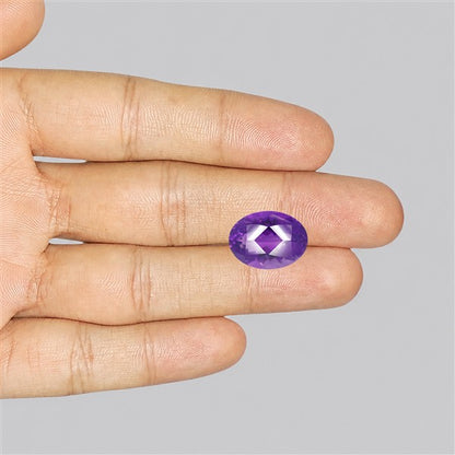 Amethyst Millennium Cut Faceted Fine Gemstone Concave Cut Amethyst