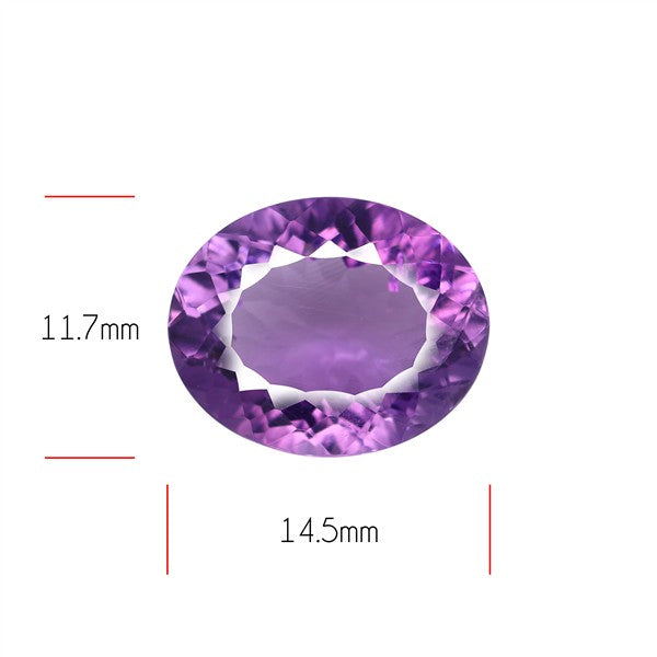 Amethyst Millennium Cut Faceted Fine Gemstone Concave Cut Amethyst