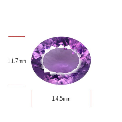 Amethyst Millennium Cut Faceted Fine Gemstone Concave Cut Amethyst