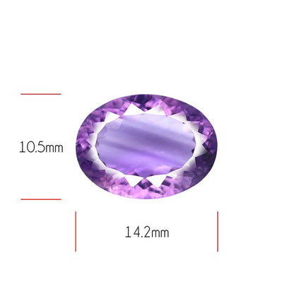 Amethyst Millennium Cut Faceted Fine Gemstone Concave Cut Amethyst