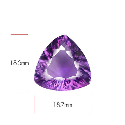 Amethyst Millennium Cut Faceted Fine Gemstone Concave Cut Amethyst