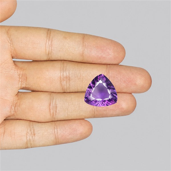 Amethyst Millennium Cut Faceted Fine Gemstone Concave Cut Amethyst