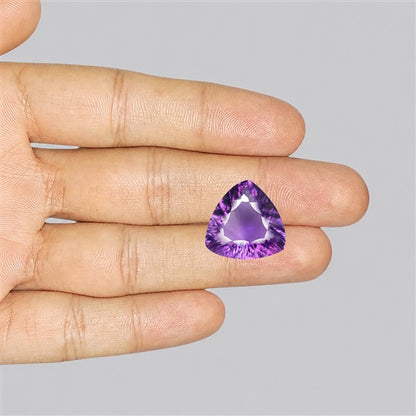 Amethyst Millennium Cut Faceted Fine Gemstone Concave Cut Amethyst
