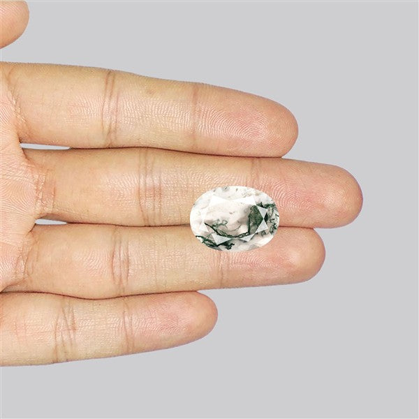 Faceted Moss Agate Fine Gemstone
