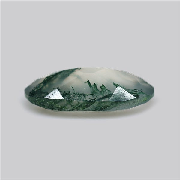 Faceted Moss Agate Fine Gemstone