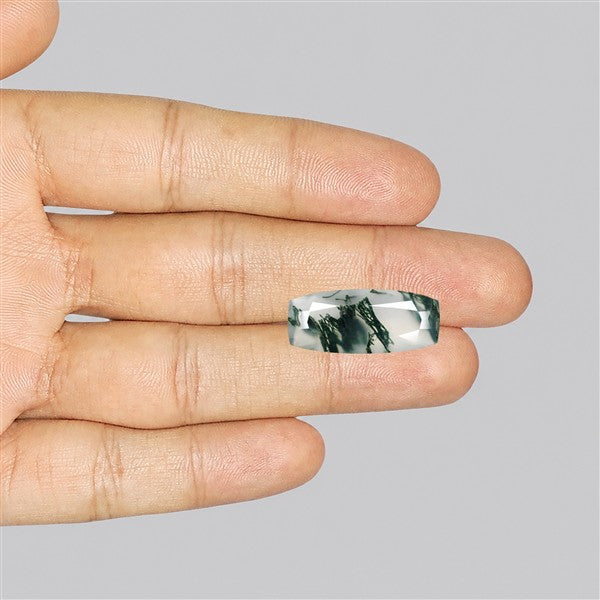 Faceted Moss Agate Fine Gemstone