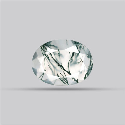 Faceted Moss Agate Fine Gemstone