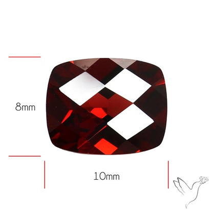 Natural Red Almandine Garnet (Pyrope) Faceted Mozambique Garnet