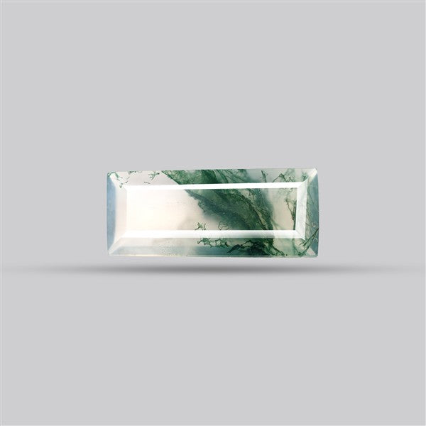 Faceted Moss Agate Fine Gemstone