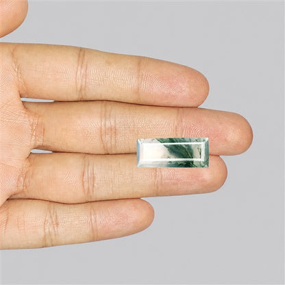 Faceted Moss Agate Fine Gemstone
