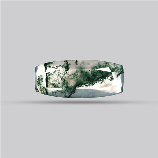 Faceted Moss Agate Fine Gemstone