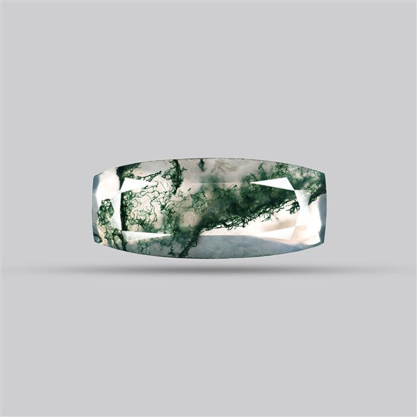 Faceted Moss Agate Fine Gemstone
