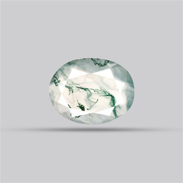 Faceted Moss Agate Fine Gemstone