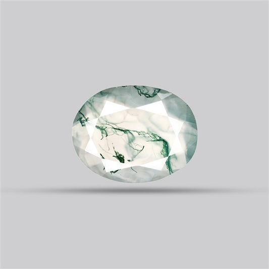 Faceted Moss Agate Fine Gemstone