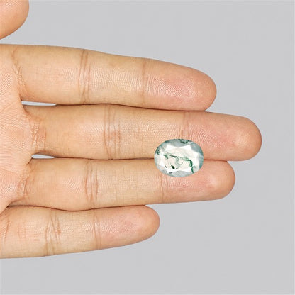 Faceted Moss Agate Fine Gemstone