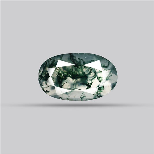 Faceted Moss Agate Fine Gemstone