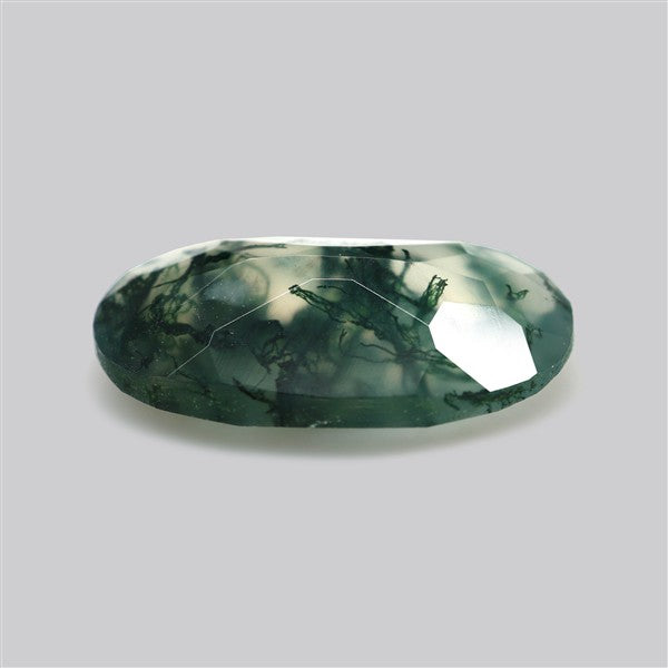 Faceted Moss Agate Fine Gemstone