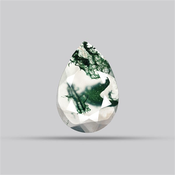 Faceted Moss Agate Fine Gemstone