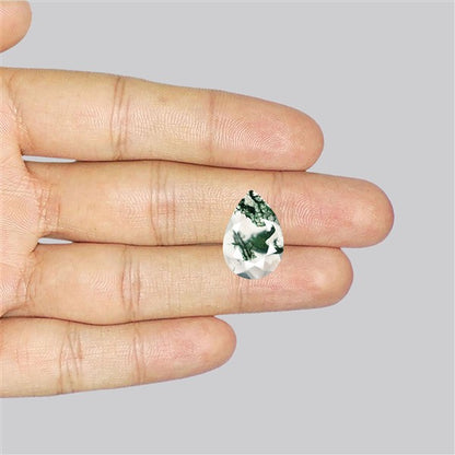 Faceted Moss Agate Fine Gemstone