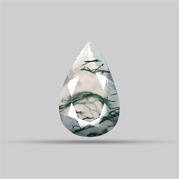 Faceted Moss Agate Fine Gemstone