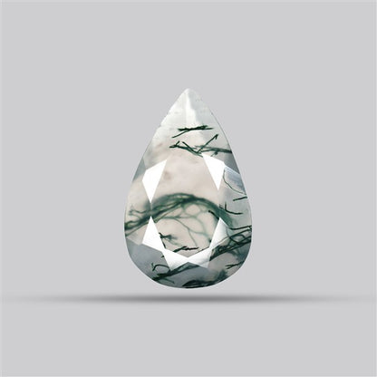 Faceted Moss Agate Fine Gemstone