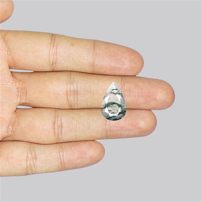 Faceted Moss Agate Fine Gemstone
