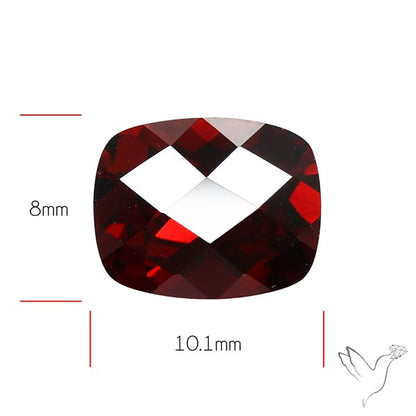 Natural Red Almandine Garnet (Pyrope) Faceted Mozambique Garnet
