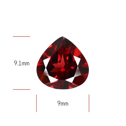 Red Almandine (Pyrope) Garnet Faceted Mozambique Garnet