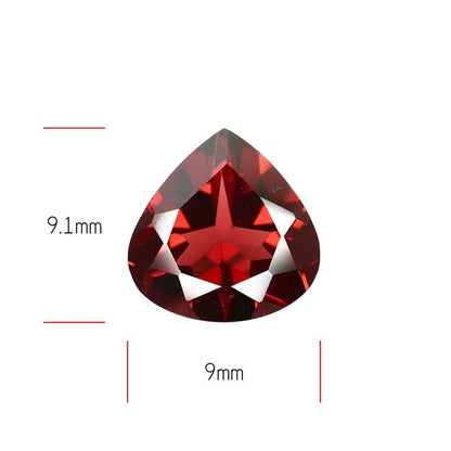 Red Almandine (Pyrope) Garnet Faceted Mozambique Garnet