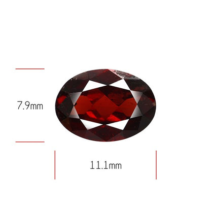 Red Almandine (Pyrope) Garnet Faceted Mozambique Garnet