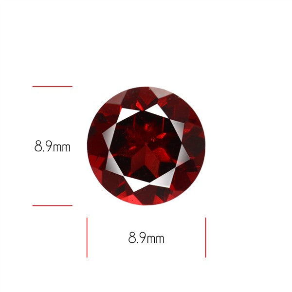 Red Almandine (Pyrope) Garnet Faceted Mozambique Garnet