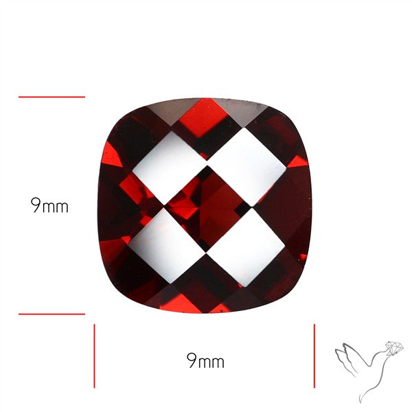 Natural Red Almandine Garnet (Pyrope) Faceted Mozambique Garnet